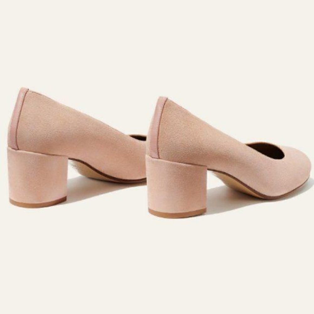 Margaux The Heel Suede Block Heels Sz 12.5 - Picture 5 of 13